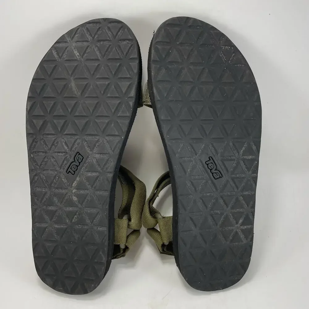 Teva Original Universal Active Sandals Mens Size 9 Olive Green Strappy Athletic